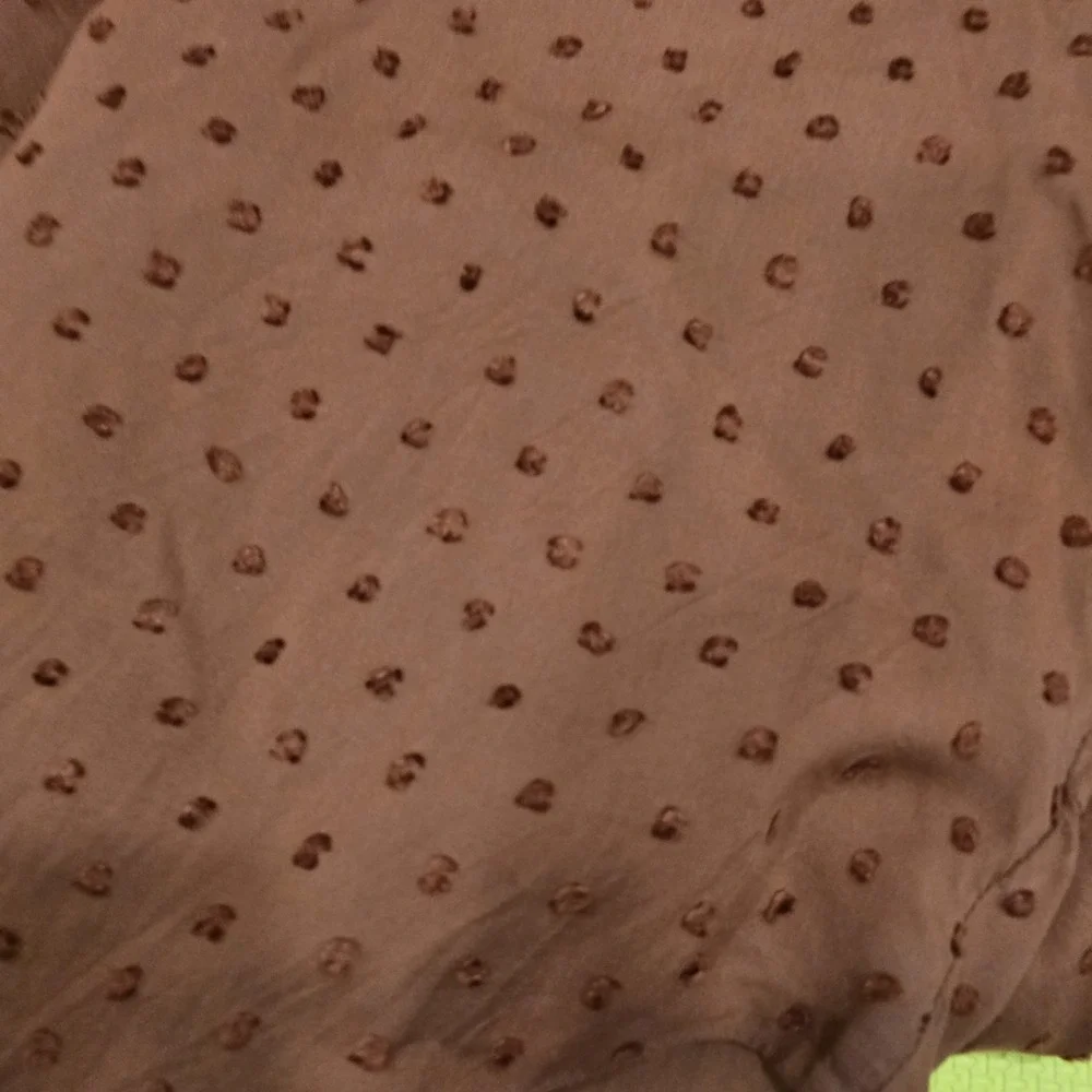 LOFT Women's Small Brown Clip Dot Sleeveless‎ Mini Dress Lined Tiered Boho